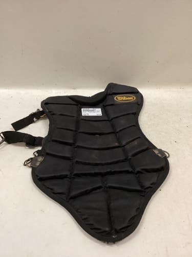 Used Wilson CATCHER CHEST YTH Catchers Chest Protector Black Youth 11725-S000506269