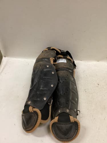 Used Under Armour UALG-YVS Catchers Leg Guards Black Junior 11725-S000506298