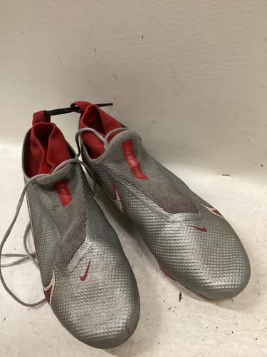 Used Nike Adult FB Cleats Grey And Red Senior 9.5 11725-S000506375