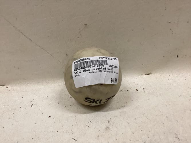 Used SKLZ 15OZ WEIGHTED BALL BB/SB Training Aid 11725-S000506432