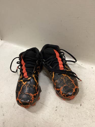 Used Under Armour FIRE BB/SB Cleats Black And Orange Junior 04.5 11725-S000507238