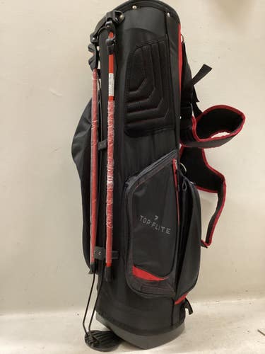 Used Top Flite XL STAND BAG Mens Stand Bag Black And Red 11725-S000503372