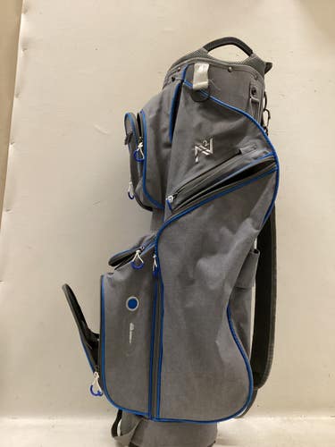Used US Kids GOLD 63 Teen Stand Bag Grey And Royal Blue 11725-S000503408