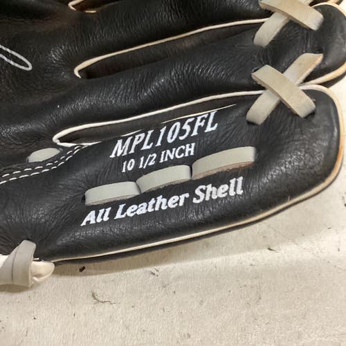 Used Rawlings MPL105FL 10.5 RHT BB/SB Glove RH Throw Black 10 1/2" 11725-S000506989