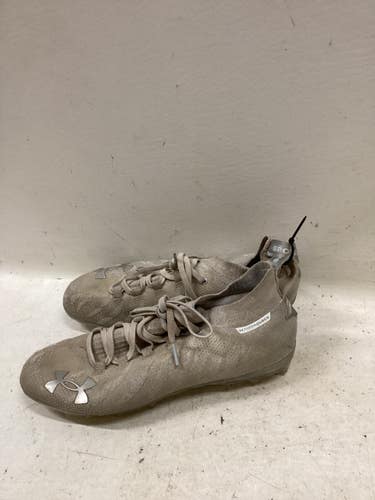Used Under Armour Adult FB Cleats White Senior 9 11725-S000507085