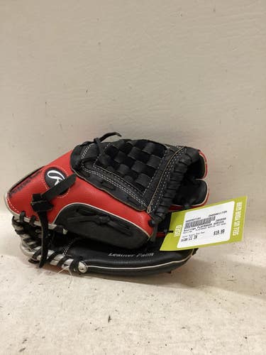 Used Rawlings PLAYMAKER SERIES PM11BSB BB/SB Glove RH Throw Black And Red 11" 11725-S000507193