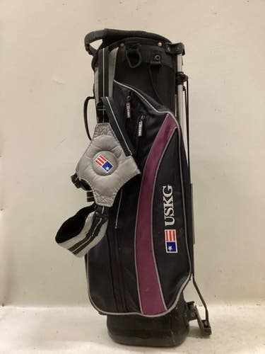 Used US Kids US KIDS STAND BAG Mens Stand Bag Black And Purple 11725-S000507213
