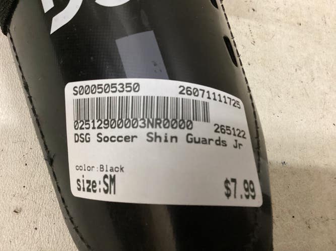 Used Soccer Shin Guards Junior Black SM 11725-S000505350