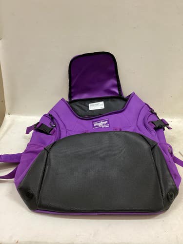 Used Rawlings KS PURPLE BACKPACK BB/SB Player Backpack Purple 11725-S000506041