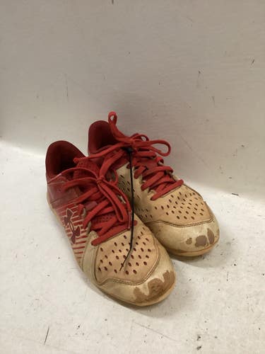 Used Under Armour UNDER ARMOUR BASEBALL CLEAT SZ 5 BB/SB Cleats Red Junior 05 11725-S000506585