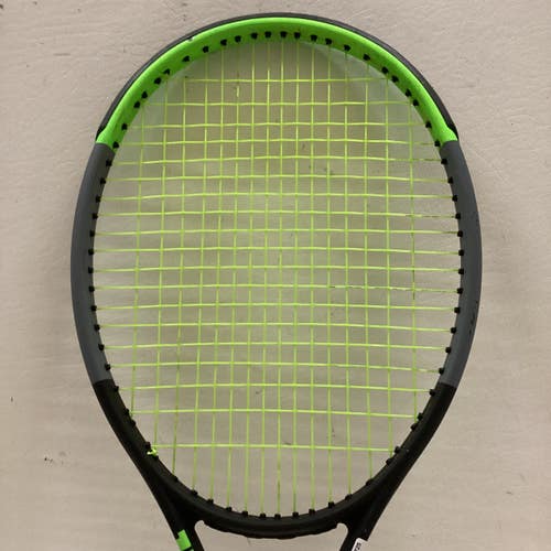 Used Wilson BLADE 100L Adult Tennis Racquet Neon Green 4 1/4" 11725-S000506900
