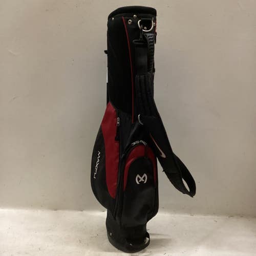 Used Maxfli SUNDAY Mens Stand Bag Black And Red 11725-S000506947