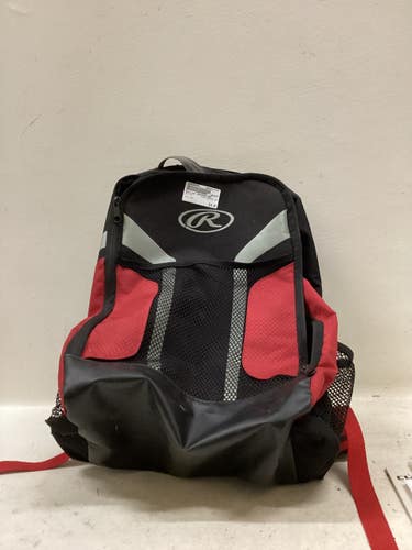 Used Rawlings BACKPACK RED BB/SB Player Backpack Red 11725-S000506969