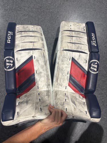 30+1" Intermediate Warrior Ritual GT2 Goalie Leg Pads (Used)