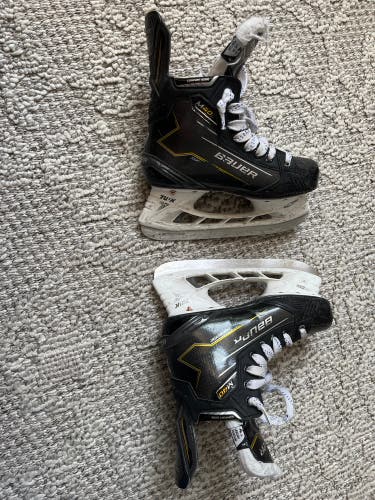 Black/Yellow 2024 Bauer Supreme M40 Hockey Skates Regular Width Size 4.5 (Used)