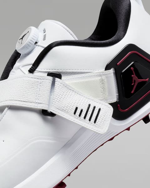Nike Air Jordan Rev Golf Shoes White Black Team Red FV6338  display picture 1