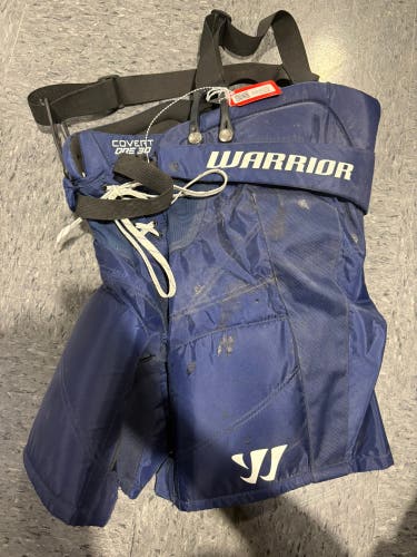 Blue Junior Medium Warrior QRE 30 Hockey Goalie Pants (Used)