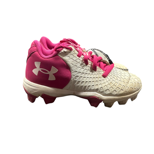 Used Under Armour BB/SB Cleats Pink Youth 12.0 11375-S000381112