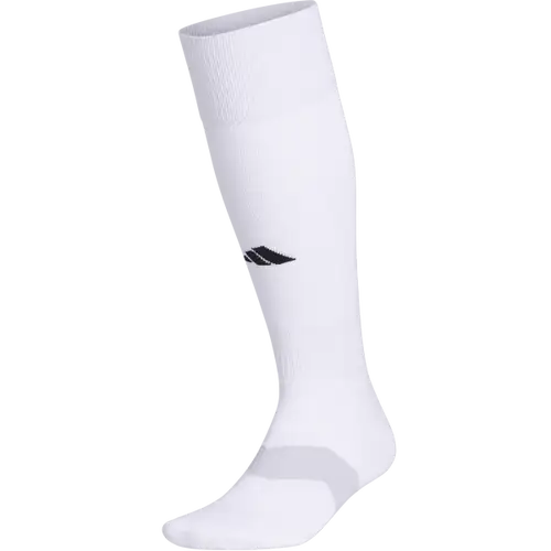 White Medium Unisex Adidas Metro Soccer Socks (New) (Men 5-8, Women 5-10, Youth 5-7)