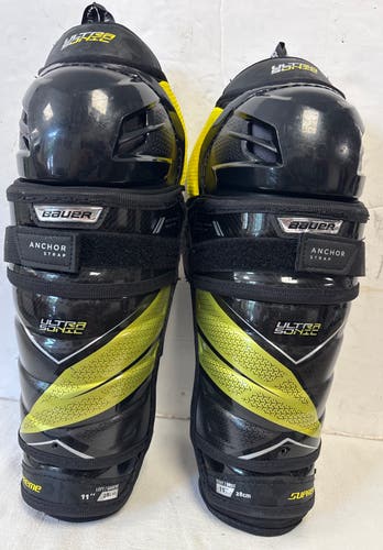 Junior Bauer Supreme Ultrasonic 11" Shin Pads (Used)