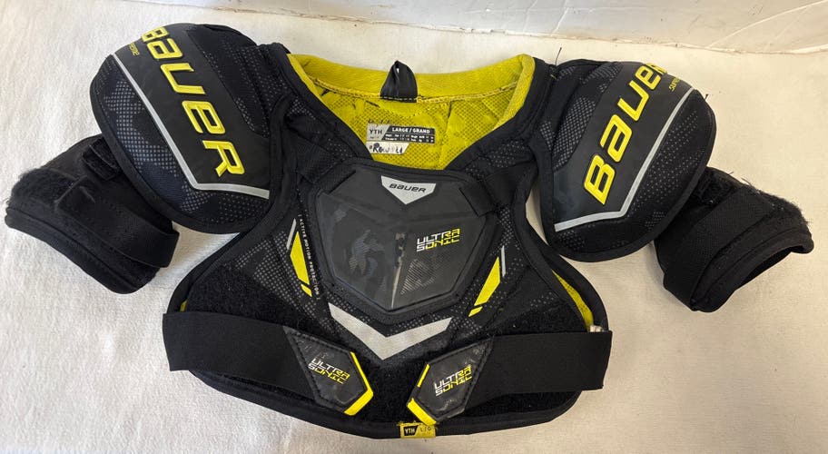 Large Youth Bauer Supreme Ultrasonic Shoulder Pads (Used)