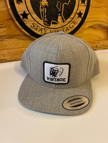 Vintage Lacrosse Gray Flat Brim Hat