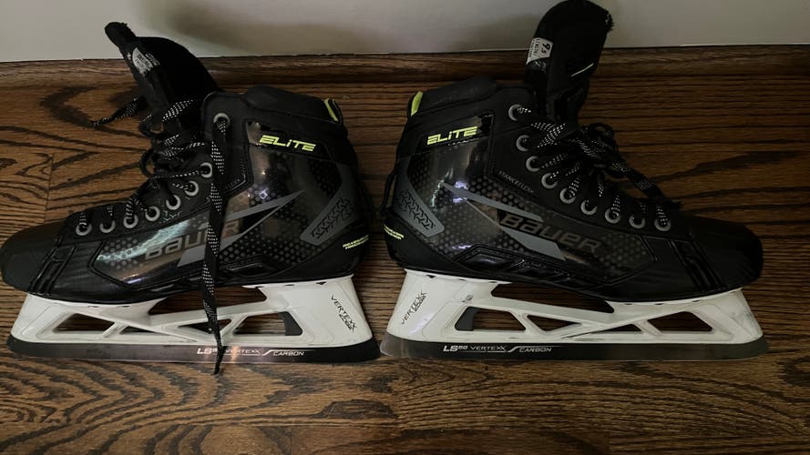 2024 Bauer Elite Hockey Goalie Skates Size 9.5 Fit 2 (Used)
