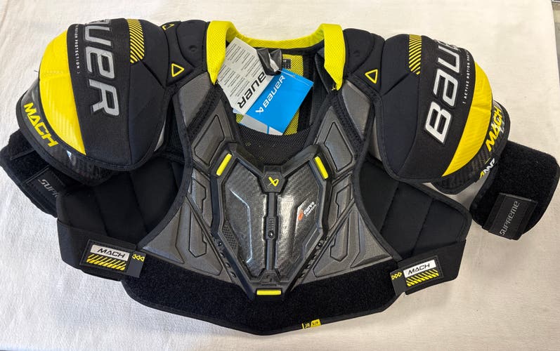 Small Junior Bauer Supreme Mach Shoulder Pads (New)