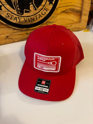 L 35 Lacrosse Solid Red Trucker Hat