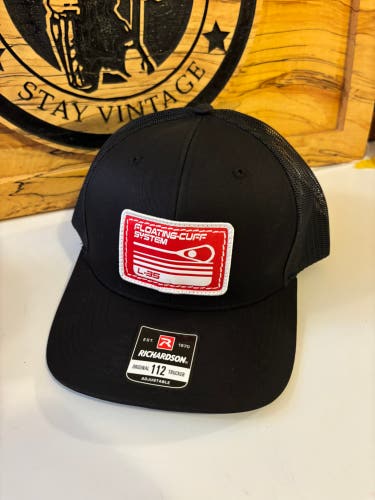 L 35 Lacrosse Solid Black Trucker Hat