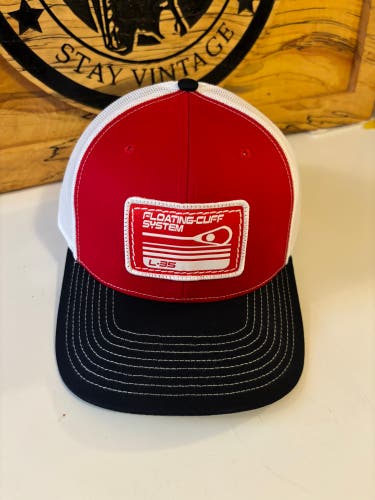 L 35 Lacrosse Tri Color Hat (Red, White, Blue)