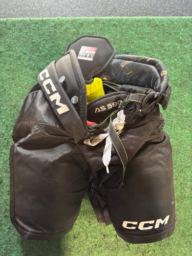 Black Junior Medium CCM Tacks AS 580 Hockey Pants (Used) | Junior Medium