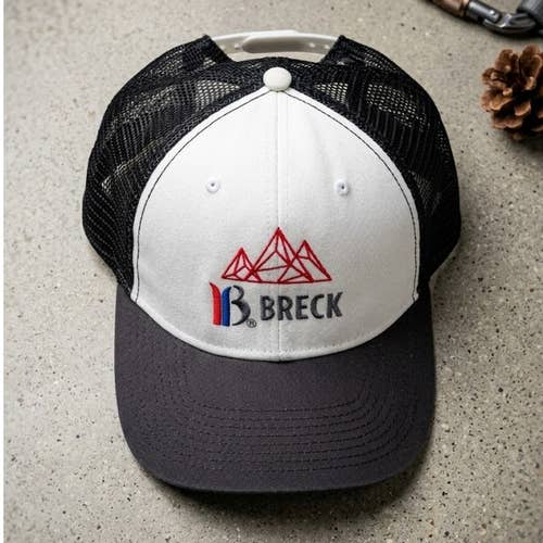 Ouray Breckenridge Trucker Hat Colorado Mountain Geometric Logo Snapback Cap