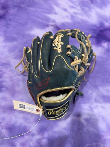 Blue Rawlings Pro Preferred RH Infield Baseball Glove 11.5" (Used)
