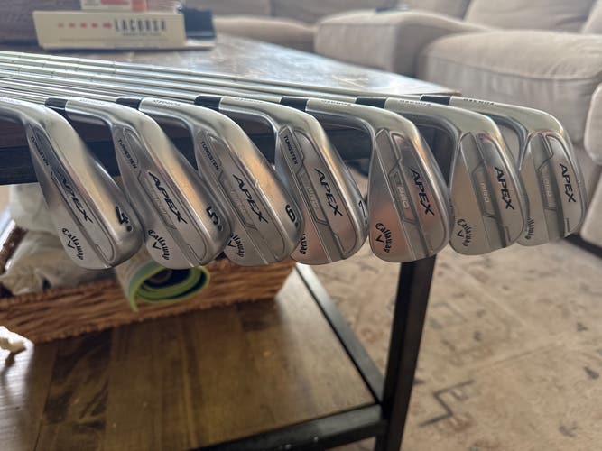 Men's 2021 Callaway Apex pro 21 Left Hand Iron Set Stiff Flex (Used)