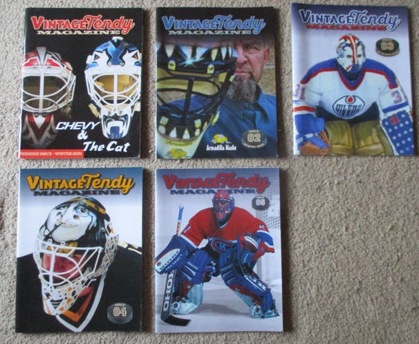 Retro Goalie Vintage Tendy Hockey Magazines