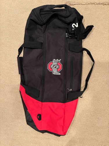 Team Issued Black Ohio State Lacrosse STX Travel Bag (Used)