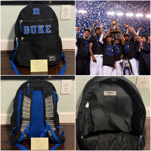 RARE Duke Blue Devils Team Issued Nike Utility Heat Backpack