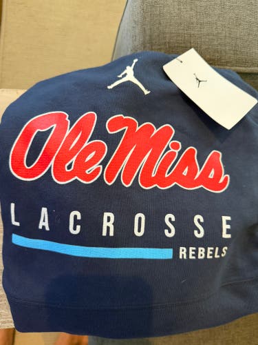 Brand new Ole Miss lacrosse hoodie size Large (Jordan brand)