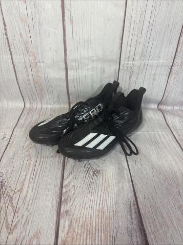 Adidas Adizero 12 Football Cleats Mens Size 8 Black White