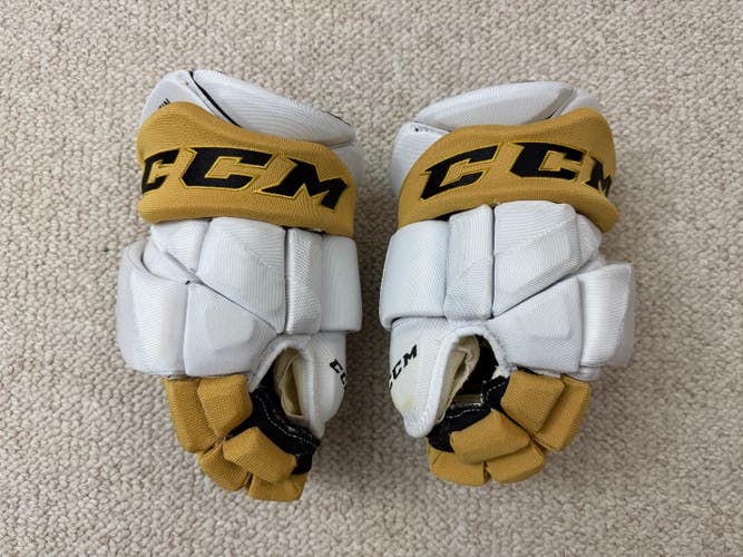 CCM Vegas Golden Knight Gloves 13 Inch Pro Stock VALENTIN