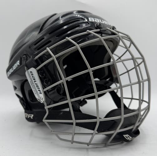 Black Junior Bauer 2100 Helmet w/ Cage