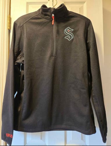NEW Seattle Kraken Long Sleeve ¼ Zip Fleece