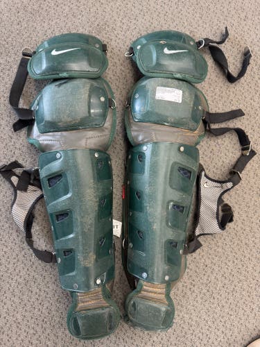 Nike Green Adult Pro Gold Catcher's Leg Guard (Used)
