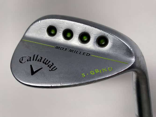 Callaway MD3 Milled Black S-Grind Wedge 54* 10 Dynamic Gold Wedge Steel Mens RH