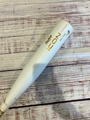 2024 Rawlings Icon Composite Bat USSSA Certified (-5) Composite 25 oz 30" (Used)