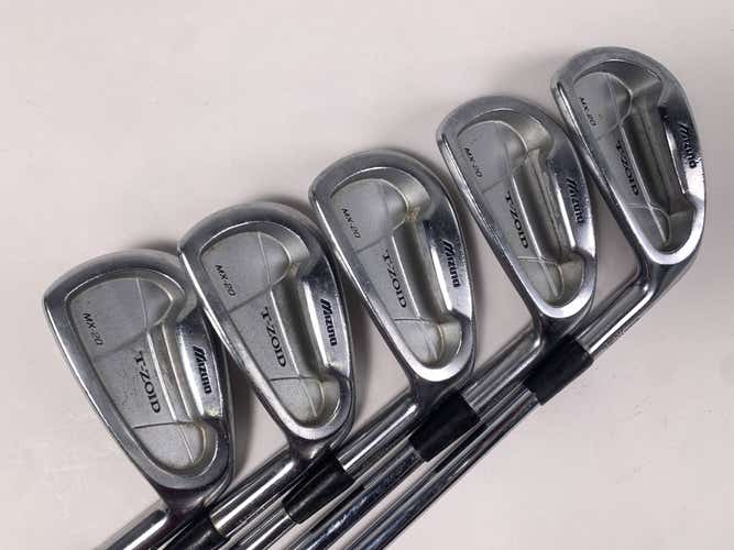 Mizuno MX 20 Iron Set 4-8 True Temper Dynamic Gold S300 Stiff Steel Mens RH