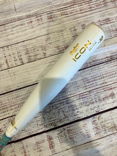 2024 Rawlings Icon Composite Bat USSSA Certified (-10) Composite 19 oz 29" (Used)