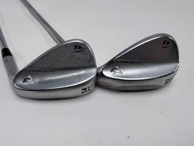 TaylorMade Milled Grind 3 Raw Chrome Wedge Set 54*11 | 60*8 Modus 3 Tour 105g RH