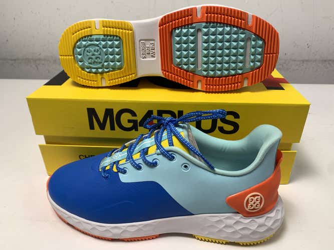 G/Fore MG4+ Golf Shoes Blue Orange Exotic Men's SZ 10 (G4MF21EF31)